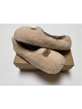 UGG® NIB Women’s Birche Slippers Cream Beige Sz 6
